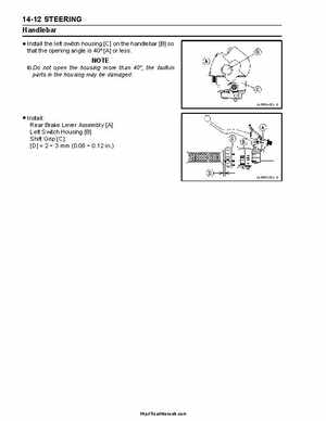 2004 Kawasaki KFX 700 V Force Factory Service Manual, Page 322
