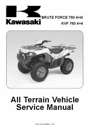 2004 Kawasaki KVF750 4x4, Service Manual., Page 1