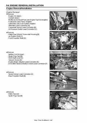 2004 Kawasaki KVF750 4x4, Service Manual., Page 206