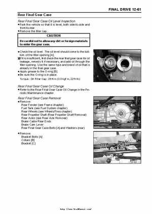 2004 Kawasaki KVF750 4x4, Service Manual., Page 310