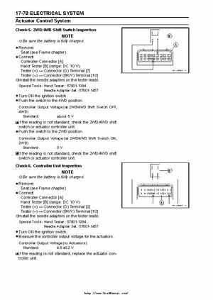 2004 Kawasaki KVF750 4x4, Service Manual., Page 478
