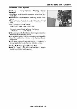 2004 Kawasaki KVF750 4x4, Service Manual., Page 481