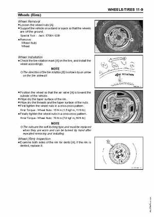 2005 Kawasaki Brute Force 750 4x4i, KVF 750 4x4 ATV Service Manual, Page 243