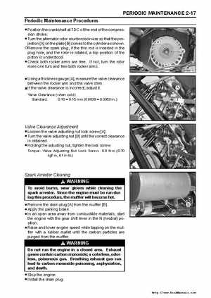 2005 Kawasaki KAF400 Mule 600 and Mule 610 4x4 Service Manual, Page 36
