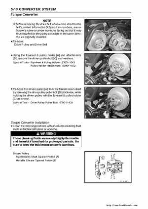 2005 Kawasaki KAF400 Mule 600 and Mule 610 4x4 Service Manual, Page 110