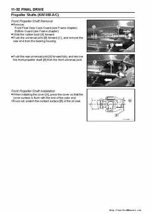 2005 Kawasaki KAF400 Mule 600 and Mule 610 4x4 Service Manual, Page 249