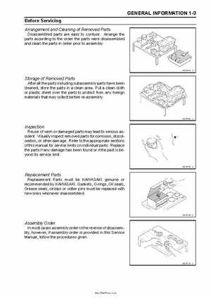 2005 Kawasaki KAF620 Mule 3010 Trans 4x4 Service Manual, Page 10
