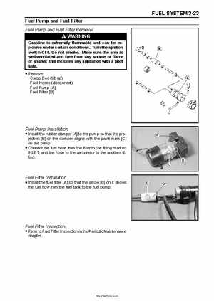 2005 Kawasaki KAF620 Mule 3010 Trans 4x4 Service Manual, Page 79