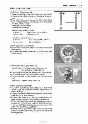 2005 Kawasaki KAF620 Mule 3010 Trans 4x4 Service Manual, Page 234