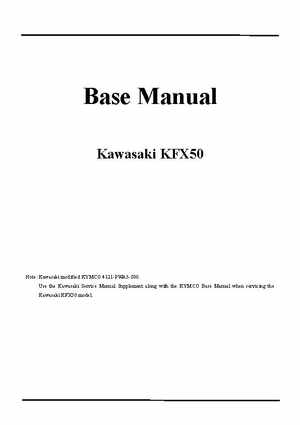 2007-2009 Kawasaki KFX50 service manual, Page 14