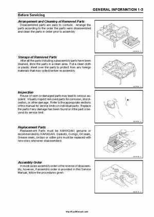 2008-2010 Kawasaki KFX450R Factory Service Manual, Page 11