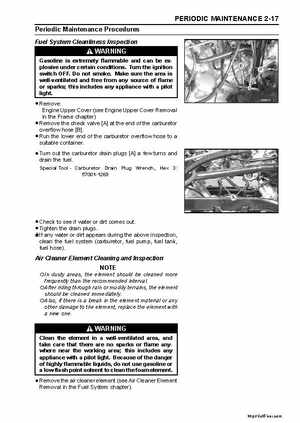 2008 Kawasaki Teryx 750 Service Manual, Page 34
