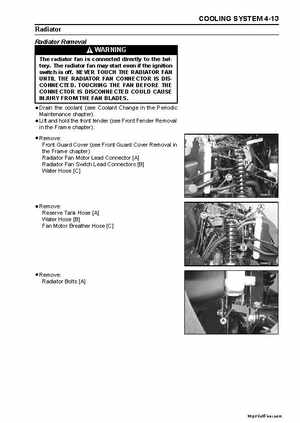 2008 Kawasaki Teryx 750 Service Manual, Page 116