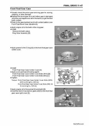 2008 Kawasaki Teryx 750 Service Manual, Page 307