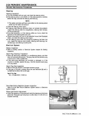 Kawasaki Prairie 360 KVF-360 Factory service manual, Page 44
