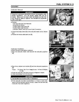 Kawasaki Prairie 360 KVF-360 Factory service manual, Page 61