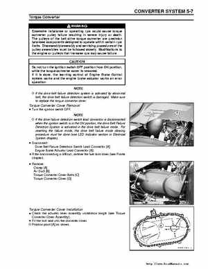 Kawasaki Prairie 360 KVF-360 Factory service manual, Page 113