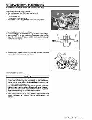 Kawasaki Prairie 360 KVF-360 Factory service manual, Page 164