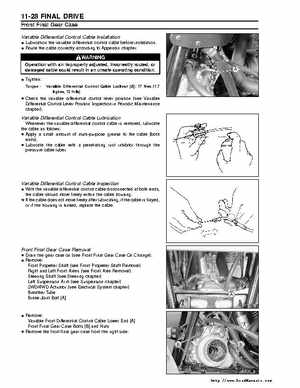 Kawasaki Prairie 360 KVF-360 Factory service manual, Page 218