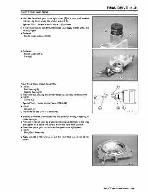 Kawasaki Prairie 360 KVF-360 Factory service manual, Page 221