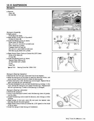 Kawasaki Prairie 360 KVF-360 Factory service manual, Page 282