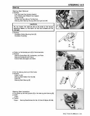 Kawasaki Prairie 360 KVF-360 Factory service manual, Page 287