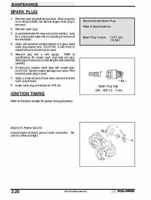 2001 Polaris Sportsman 400-500 DUSE and H.O. Service Manual, Page 48