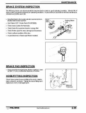 2001 Polaris Sportsman 400-500 DUSE and H.O. Service Manual, Page 63