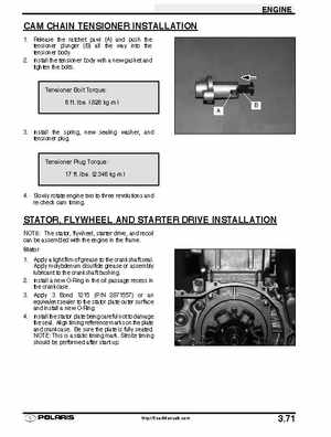 2001 Polaris Sportsman 400-500 DUSE and H.O. Service Manual, Page 140