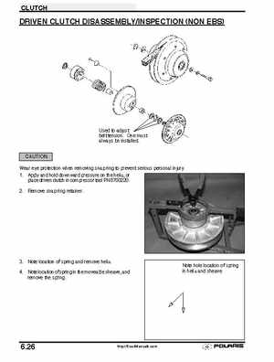2001 Polaris Sportsman 400-500 DUSE and H.O. Service Manual, Page 210