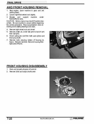 2001 Polaris Sportsman 400-500 DUSE and H.O. Service Manual, Page 254