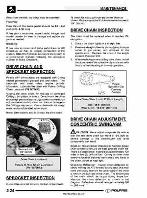 2003 Polaris ATV Trail Boss 330 Factory Service Manual, Page 41