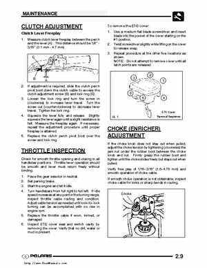 2003 Polaris Predator 500 factory service manual, Page 23