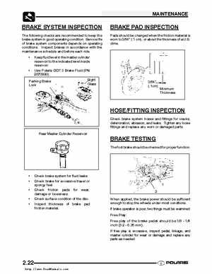 2003 Polaris Predator 500 factory service manual, Page 36