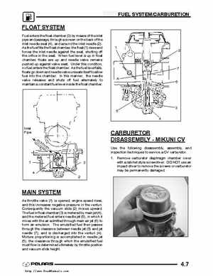 2003 Polaris Predator 500 factory service manual, Page 95