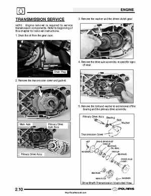 2003 Polaris Scrambler 50-90 Sportsman 90 Predator 90 Service Manual, Page 38