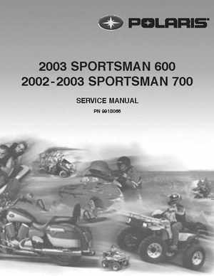 2003 Polaris Sportsman 600, 2002-2003 Polaris Sportsman 700 Service Manual, Page 1