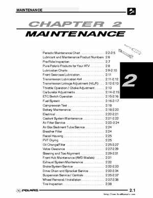2004-2005 Polaris Scrambler 500 factory service manual, Page 21