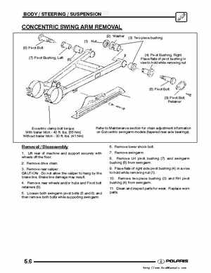 2004-2005 Polaris Scrambler 500 factory service manual, Page 136