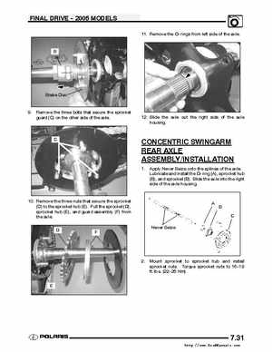 2004-2005 Polaris Scrambler 500 factory service manual, Page 199