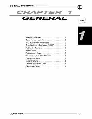 2004 Polaris Sportsman 700 EFI ATV Service Manual, Page 5
