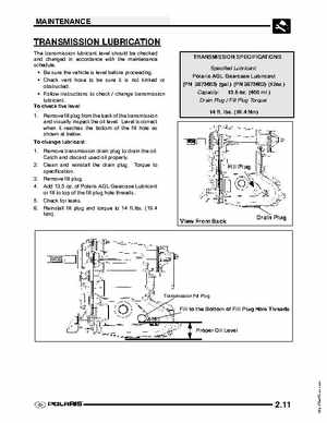 2004 Polaris Sportsman 700 EFI ATV Service Manual, Page 25