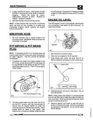 2004 Polaris Sportsman 700 EFI ATV Service Manual, Page 33
