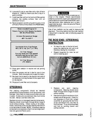2004 Polaris Sportsman 700 EFI ATV Service Manual, Page 35