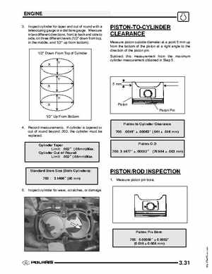 2004 Polaris Sportsman 700 EFI ATV Service Manual, Page 73