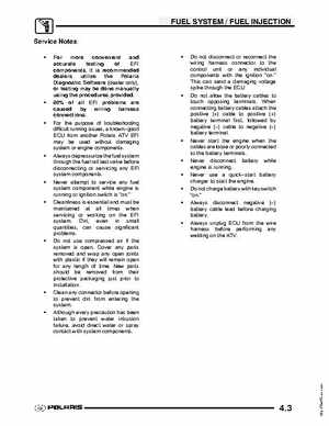 2004 Polaris Sportsman 700 EFI ATV Service Manual, Page 103