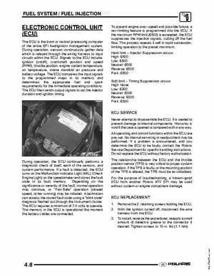 2004 Polaris Sportsman 700 EFI ATV Service Manual, Page 108