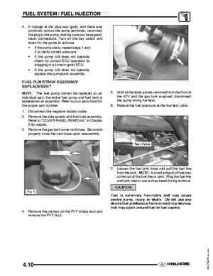 2004 Polaris Sportsman 700 EFI ATV Service Manual, Page 110
