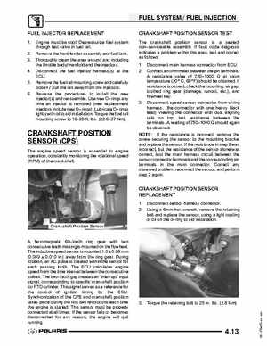 2004 Polaris Sportsman 700 EFI ATV Service Manual, Page 113