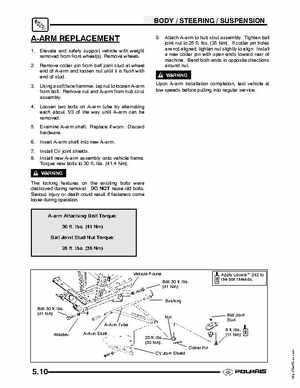 2004 Polaris Sportsman 700 EFI ATV Service Manual, Page 128
